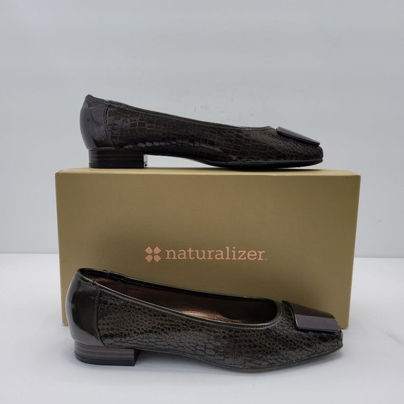 Naturalizer Checker Brown Snake Women's Shoes 778P82 US Size 7 - Picture 1 of 10